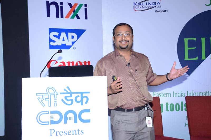 Mr. Kapil Mukherjee,Territory (East) Head SME, SAP India addressing the event